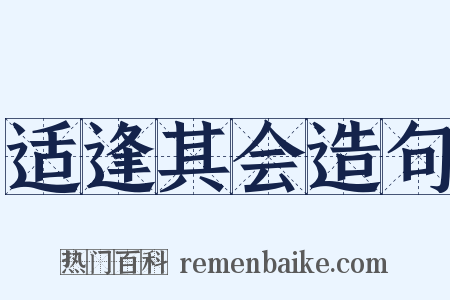 适逢其会造句是什么意思的图片